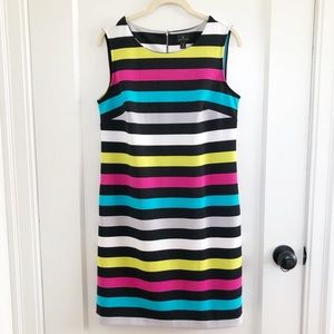 WORTHINGTON multicolored striped dress